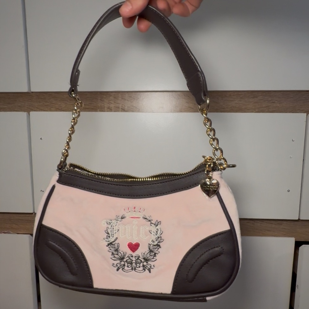 Juicy Couture Pink and Brown Mini Bag